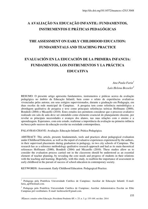 Relato Da Análise Dos Instrumentos Avaliativos Utilizados Pelo Professor