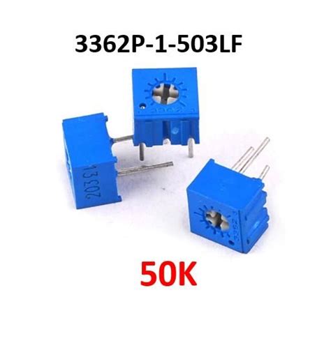 Jual Vr 3362 50k Ohm 503 Potensiometer Single Turn Variable Resistor