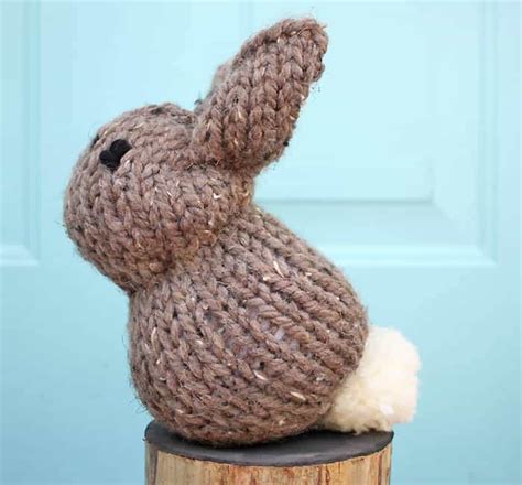 Bunny Knitting Pattern Knit From Square
