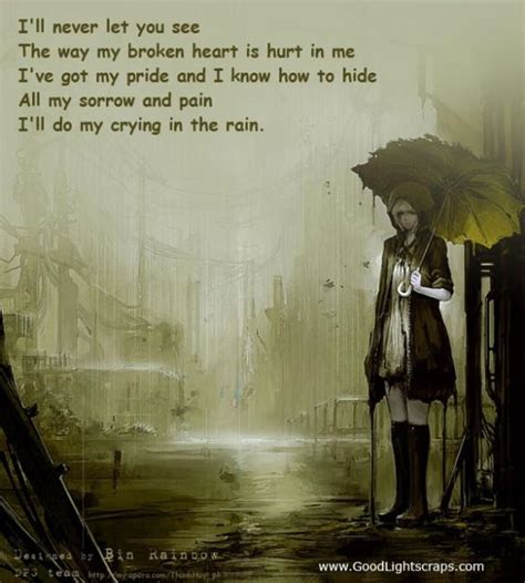 Lonely Girl Crying In Rain Quotes