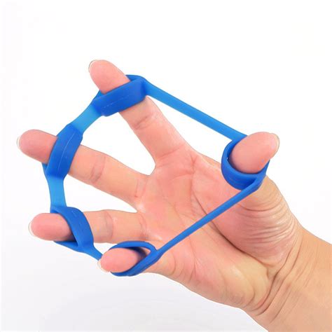 silicone hand gripper forearm wrist training stretcher band fingers