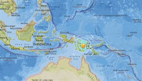 Earthquake Measuring 63 Magnitude Strikes Papua New Guinea