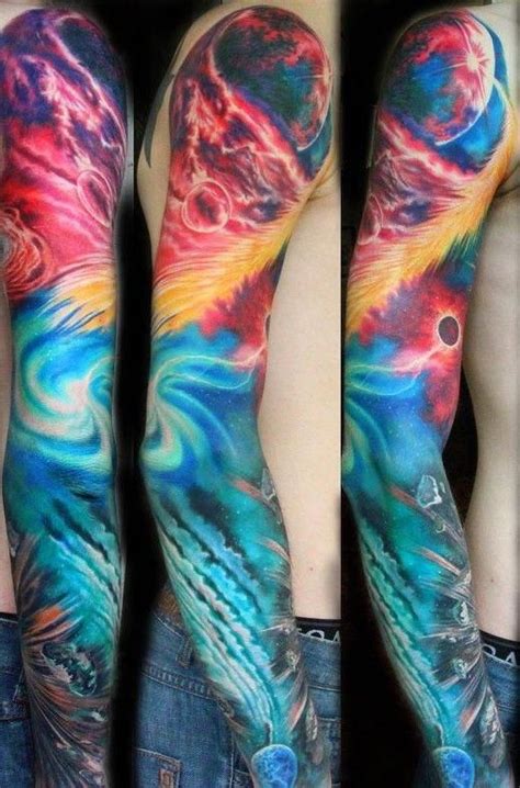 Sleeve Space Tattoo Popularsleevetattos Full Sleeve Tattoos Best