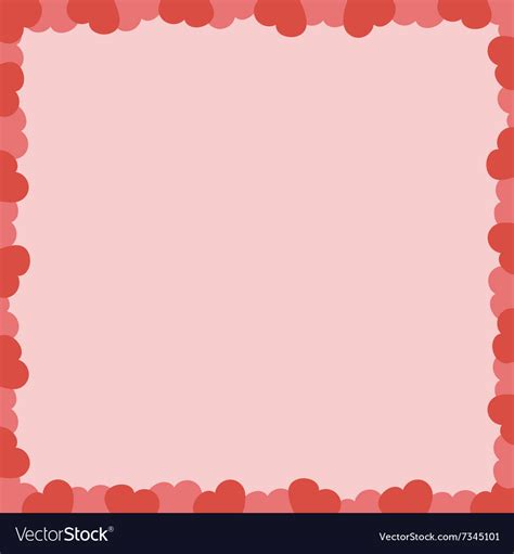 Valentines Day Card Template Royalty Free Vector Image