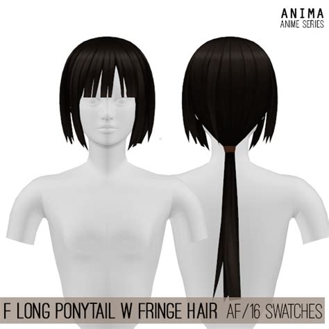Sims 4 Hair Long Ponytail Cc Vsasounds