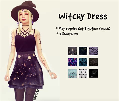 Twilightsims Witchy Dress Sims 4 Dresses Sims 4