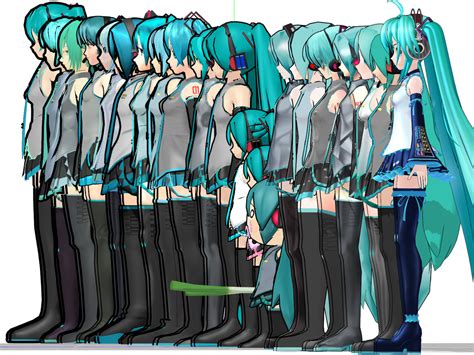 My First Collected 3d Miku Models In 2010 By Mikumikudancer On Deviantart