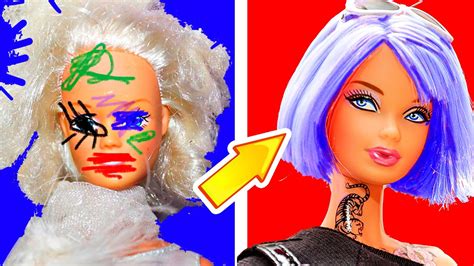 Diy Barbie Makeover Transformations Doll Hairstyles Tutorial ️