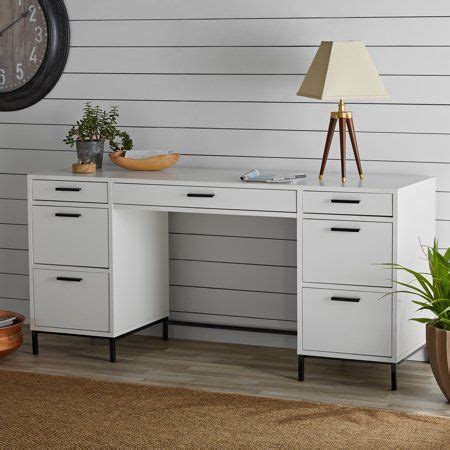 The kidkraft study desk with drawers gives kids a perfect spot for working on art projects or finishing up their homework. Home (With images) | Simple white desk, White desk with ...