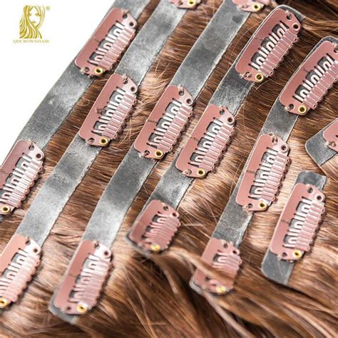Double Drawn 100 Luxury Remy Human Russian Hair Pu Seamless Clip In Hair Extensions