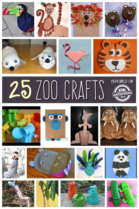 25 Wild And Fun Animal Crafts Your Kids Will Love Zoo Crafts Zoo