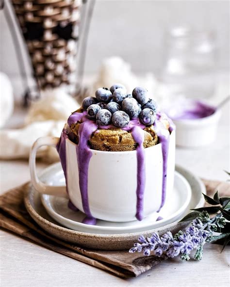 This vanilla mug cake takes just five minutes to prepare and cook, making it the ultimate say goodbye to dense, spongy microwave cakes. vegan vanilla mug cake ☕️🧁 with blueberries and coconut ...