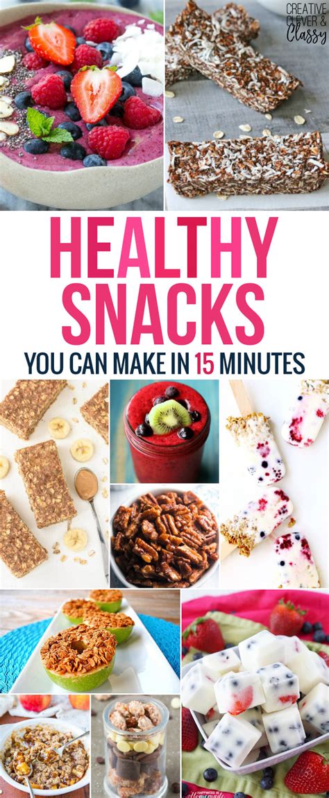 Quick And Easy Healthy Snacks You Can Make In 15 Minutes
