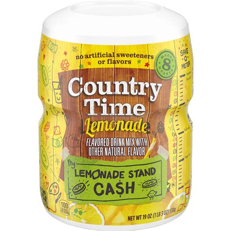 Country Time Lemonade Drink Mix Shop Mixes And Flavor Enhancers At H E B