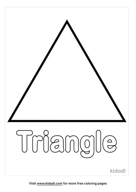 Free Triangle Coloring Page Coloring Page Printables Kidadl