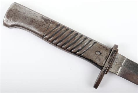 Scarce Ww1 German All Steel Handle Trench Knife