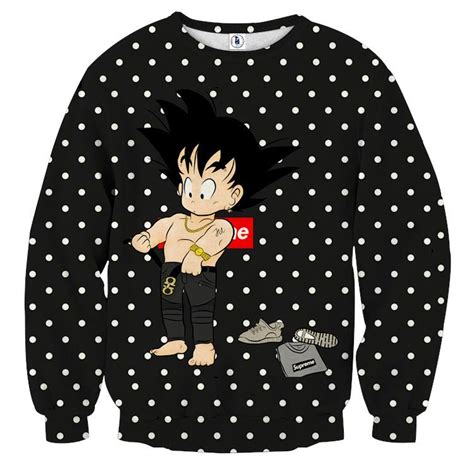 Dragon Ball Supreme Goku Kid Gangster Style Cool Sweatshirt — Saiyan Stuff