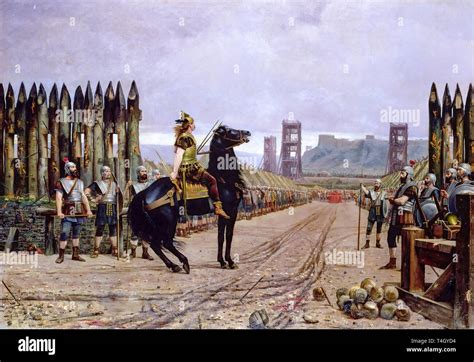 Henri Paul Motte Vercingetorix Surrenders To Caesar Painting 1886