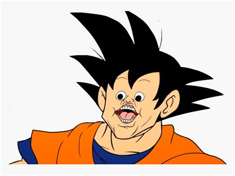 They must be uploaded as png files. He Came Through His Mouth - Goku Meme Face Png ...