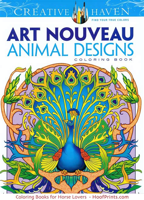 Art Nouveau Animal Designs Coloring Book
