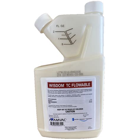 Wisdom tc flowable is labeled for foodfeed handling establishments mosquito control ants bees wasps and fire ants in lawns. Wisdom TC Flowable Insecticide /Termiticide. 1 Quart (Same ...