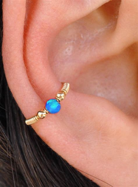 Conch Piercing Orbit Conch Earring Conch Hoop Gold Filled Etsy