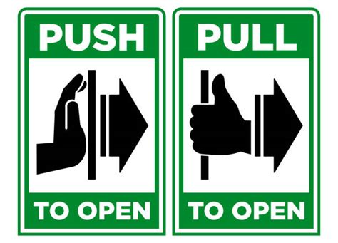 Push Pull Door Signs Illustrations Royalty Free Vector Graphics And Clip