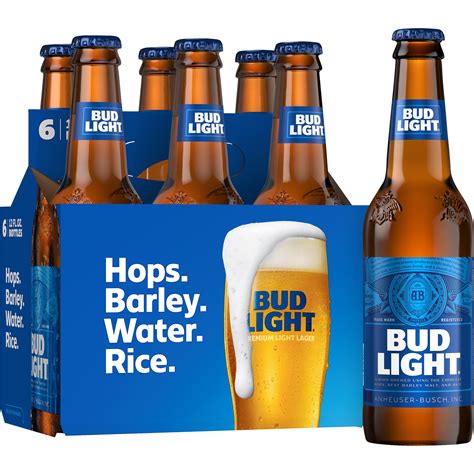 Bud Light Beer 6 Pack Beer 12 Fl Oz Bottles 42 Abv