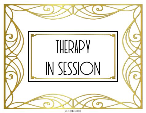Therapy In Session Office Door Sign Diy Counseling Download Etsy