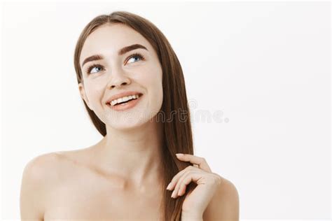 Healthy Sensual Woman Naked Over White Stock Photos Free