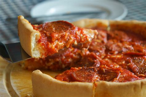 Chicago Style Deep Dish Pizza Authentic Recipe Tasteatlas