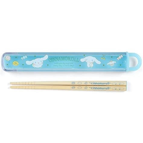 Sanrio Character Chopsticks Box Case Set Cinnamoroll Twinkle Glory