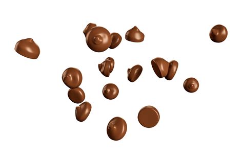 Free Fallender Schokoladensplitter Bedeckter Kakao Isoliert 18915030