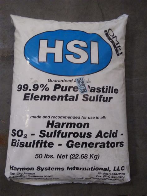 50 Elemental Sulfur 999 Pure Burning Sulfur Concentrates Inc