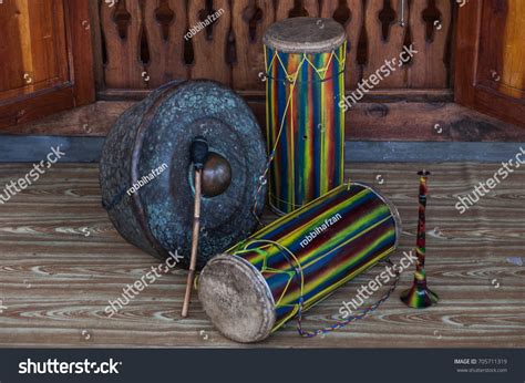 Gendang Gong Srunai Traditional Musical Instrument Stock Photo