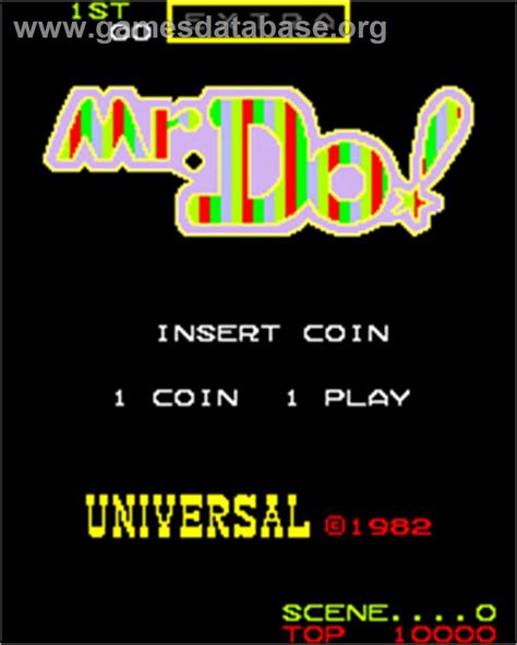 Mr Do Arcade Artwork Title Screen