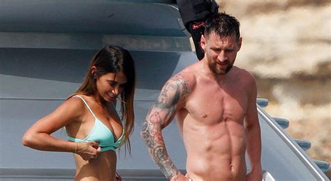 lionel messi spotted enjoying a yacht day with wife antonela roccuzzo and friends antonela