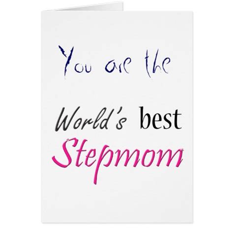 Worlds Best Stepmom Card Zazzle