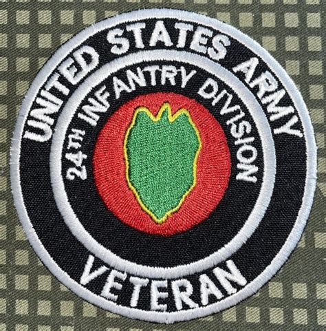 Us Army 24th Infantry Division Veteran Patch Decal Patch Co