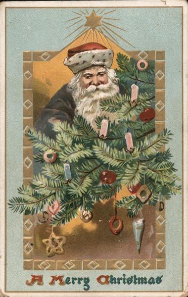 A Merry Christma Santa Claus Postcard