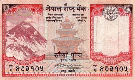 Banconote Dal Nepal Banknotes From Nepal