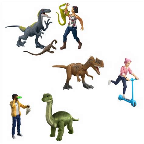 Jurassic World Camp Cretaceous Sammy Velociraptor And Compys Human And Dino Pack With Action