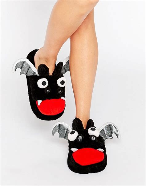 Asos Nightmare Halloween Bat Slippers Halloween Shoes Slippers Cute