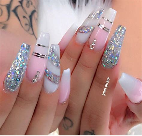 Beautiful 💅💅 Ombre Acrylic Nails Metallic Nails Pretty Acrylic Nails