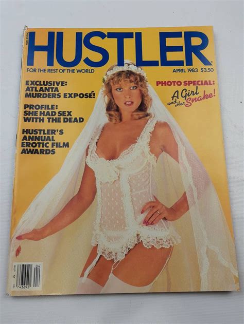 Mens Vintage Magazine Hustler April 1983 99 Etsy
