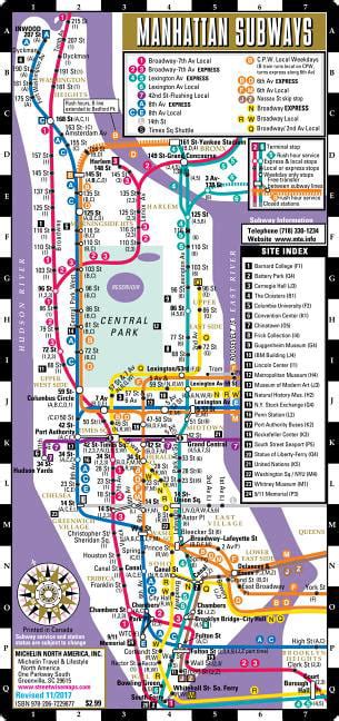 Streetwise Manhattan Bus Subway Map Laminated Subway Bus Map Of