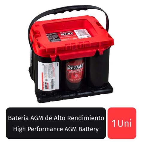Optima Batería Agm De Alto Rendimiento 35 Red Top Automotriz
