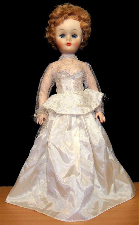 Pretty 1950s 60s Grocery Store 24 Bride Doll With Stuffed One Piece