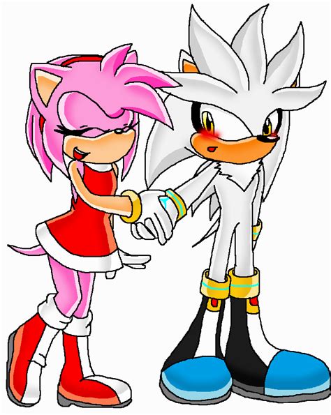 Amy And Silver By Kaik0 Sama On Deviantart