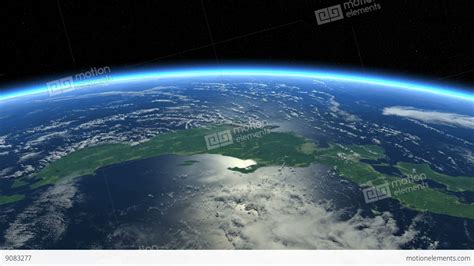 Japan From Space Japanese Islands Earth From Space Stock Animation